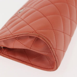 Chanel Classic Double Pocket Zip Pouch Quilted Lambskin