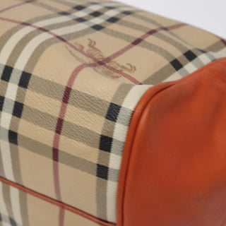 Burberry Canterbury Panels Tote Haymarket Coated Canvas and Leather