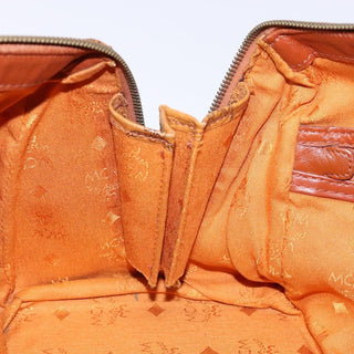 MCM Visetos Handbag Canvas and Leather