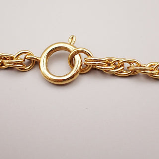 Chanel Vintage CC Pendent Necklace Plated Metal
