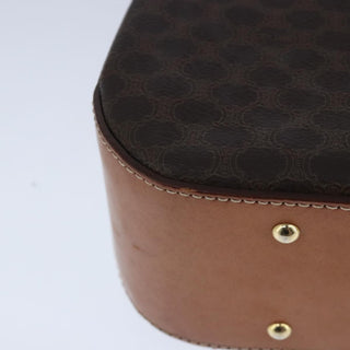 Celine Vintage Convertible Top Handle Bag Macadam Coated Canvas