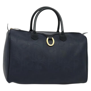 Christian Dior Vintage Trotter Boston Bag Diorissimo Canvas