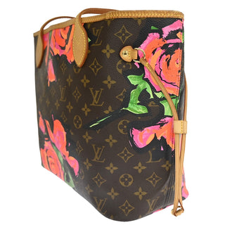 Louis Vuitton Neverfull Tote Limited Edition Monogram Roses