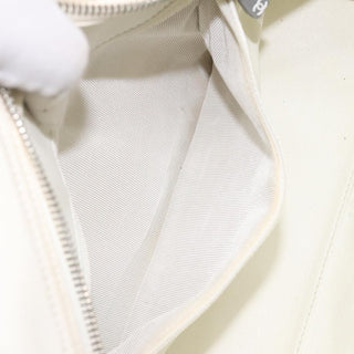 Chanel Vintage Logo Bowler Bag Quilted Canvas