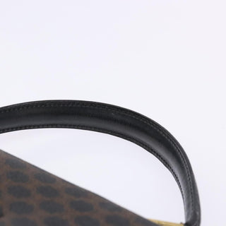 Celine Vintage Convertible Top Handle Bag Macadam Coated Canvas