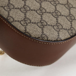 Gucci Chain Crossbody Bag Blooms Print GG Coated Canvas