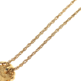 Christian Dior CD Round Pendant Necklace Metal