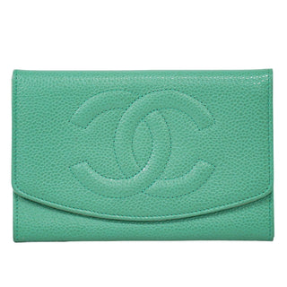 Chanel CC Compact Wallet Caviar