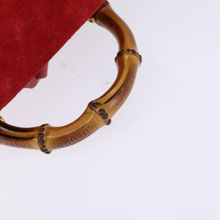 Gucci Vintage Bamboo Backpack Suede