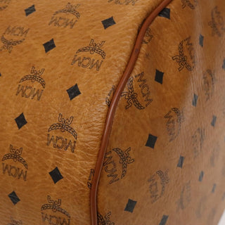 MCM Visetos Handbag Canvas and Leather