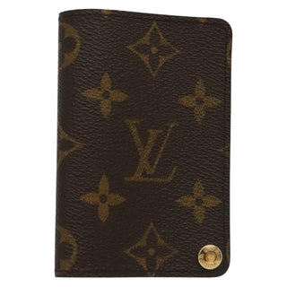 Louis Vuitton Porte Cartes Pression Card Case Monogram Canvas