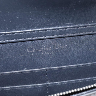 Christian Dior Diorama Wallet on Chain Metallic Distressed Calfskin