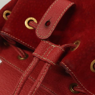 Gucci Vintage Bamboo Backpack Suede