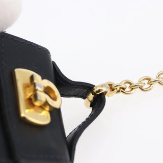 Salvatore Ferragamo Gancini Charm Convertible Shoulder Bag Leather