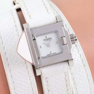 Hermes Medor Quartz Watch Metal and Leather