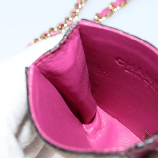 Chanel Vintage Card Case with Charm Quilted Lambskin