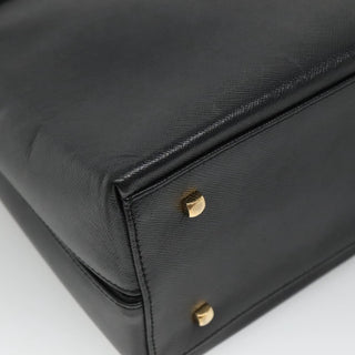 Salvatore Ferragamo Gancini Convertible Top Handle Bag Leather