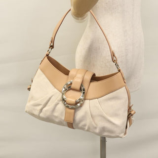 Bvlgari Chandra Hobo Canvas and Leather