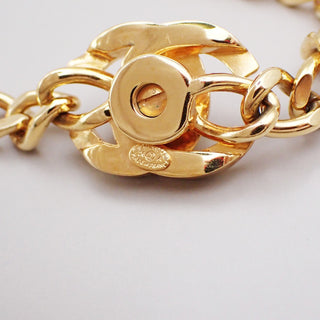 Chanel Vintage Turnlock Reissue Chain Necklace Metal