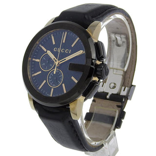Gucci G-Chrono Chronograph Quartz Watch Stainless Steel and Leather