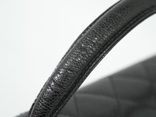 Chanel Coco Top Handle Bag Quilted Caviar