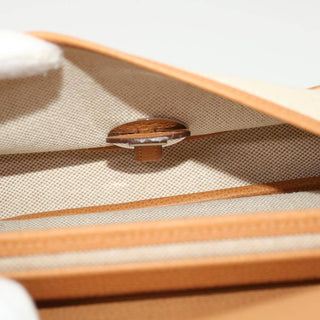 Hermes Colorado Handbag Leather and Toile