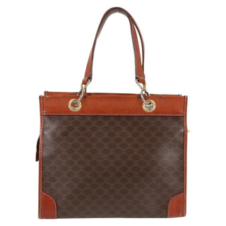 Celine Vintage Macadam Shoulder Bag Leather