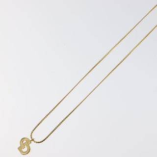 Christian Dior CD Pendant Necklace Metal