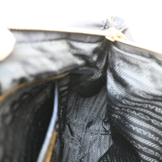 Prada Zip Convertible Shopping Tote Re-Nylon with Saffiano Leather
