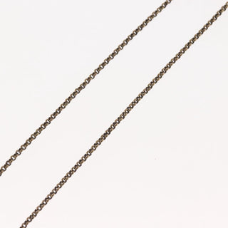 Christian Dior D logo Pendant Necklace Metal