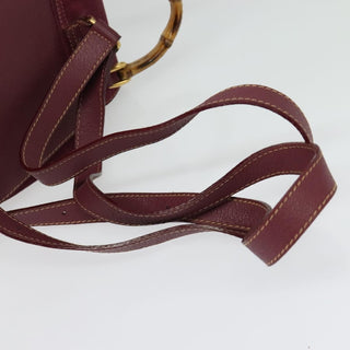 Gucci Vintage Bamboo Backpack Suede