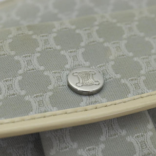 Celine Vintage Macadam Shoulder Bag Canvas and Leather