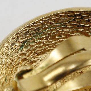 Chanel Vintage 31 Rue Cambon Round Clip-On Earrings Metal