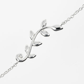 Tiffany & Co. Olive Leaf Chain Bracelet Sterling Silver