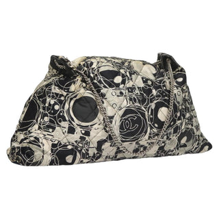 Chanel Kaleidoscope Chain Tote Quilted Printed Satin