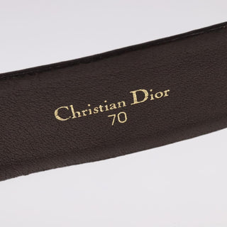 Christian Dior D Buckle Belt Canvas and Leather