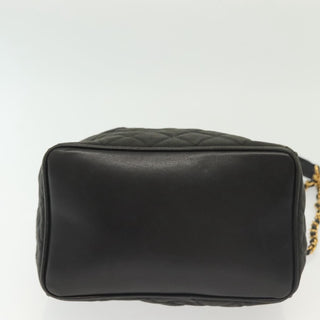 Chanel Vintage Drawstring Chain Bucket Bag Quilted Canvas