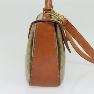 Celine Vintage Convertible Top Handle Bag Macadam Coated Canvas