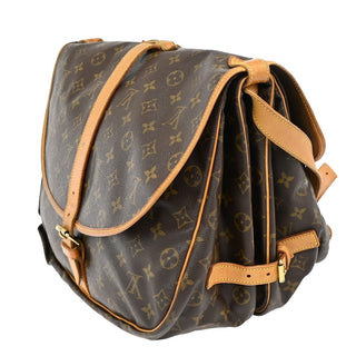 Louis Vuitton Saumur Handbag Monogram Canvas