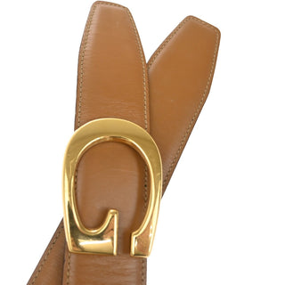 Gucci Vintage Interlocking G Reversible Belt Leather