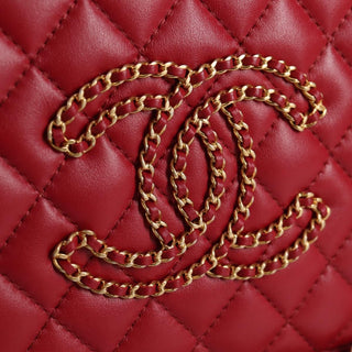 Chanel Once Upon a Time Chain CC Accordion Tote Quilted Calfskin