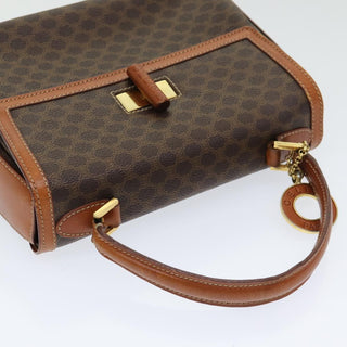 Celine Vintage Convertible Top Handle Bag Macadam Coated Canvas