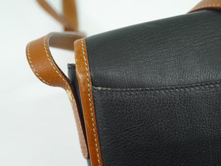 Celine Vintage Crossbody Bag Logo Embossed Leather