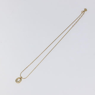 Christian Dior CD Pendant Necklace Gold-plated