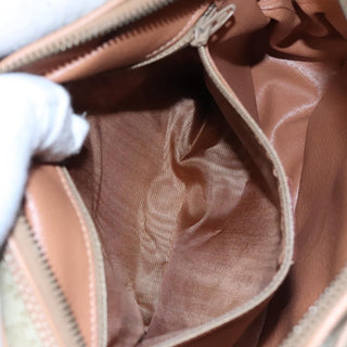 Celine Vintage Macadam Shoulder Bag Canvas and Leather