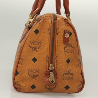 MCM Visetos Handbag Canvas and Leather