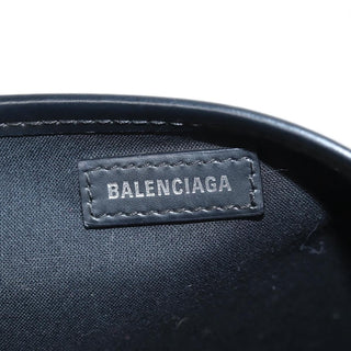 Balenciaga Navy Cabas Canvas with Leather