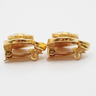 Chanel CC logo heart Gold-plated