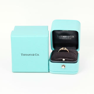 Tiffany & Co. T Wire Ring 18K Rose Gold with Diamonds