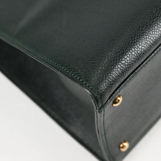 Chanel Vintage CC Lock Pocket Chain Tote Caviar